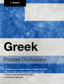 greek pocket dictionary book cover image