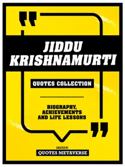 jiddu krishnamurti - quotes collection imagen de la portada del libro