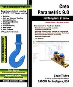 creo parametric 9.0 for designers, 9th edition imagen de la portada del libro