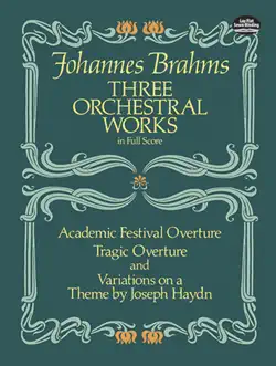 three orchestral works in full score book cover image