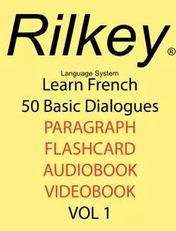 learn french 50 dialogues textbook, audiobook, flashcards, video book cover image