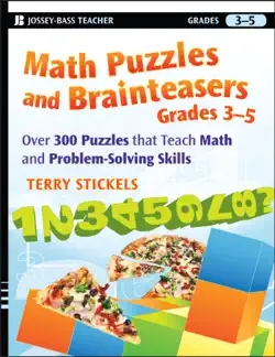math puzzles and brainteasers, grades 3-5 book cover image