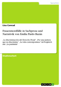 frauenmordfälle in sachprosa und narrativik von emilia pardo bazán imagen de la portada del libro
