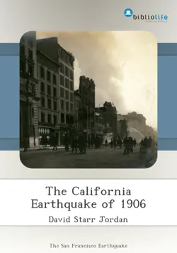 the california earthquake of 1906 book cover image