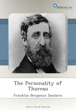 the personality of thoreau imagen de la portada del libro