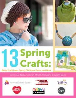 13 spring crafts: easter craft ideas, spring diy home décor and more book cover image