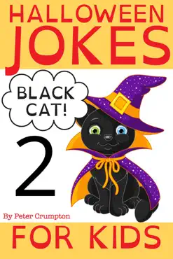 black cat halloween jokes for kids book cover image