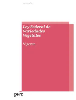 ley federal de variedades vegetales imagen de la portada del libro