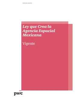ley que crea la agencia espacial mexicana book cover image