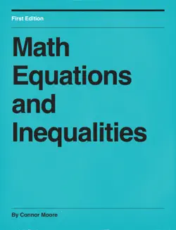 math equations and inequalities book cover image