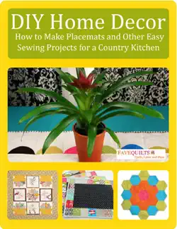 diy home decor: how to make placemats and other easy sewing projects for a country kitchen book cover image