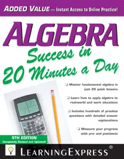 algebra success in 20 minutes a day book cover image