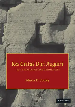 res gestae divi augusti book cover image