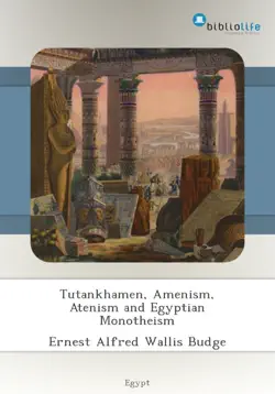 tutankhamen, amenism, atenism and egyptian monotheism book cover image