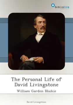the personal life of david livingstone book cover image