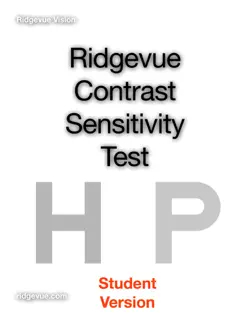 ridgevue contrast sensitivity test book cover image