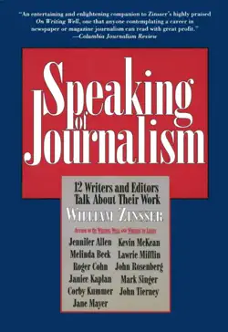 speaking of journalism book cover image