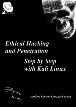 ethical hacking and penetration, step by step with kali linux book cover image