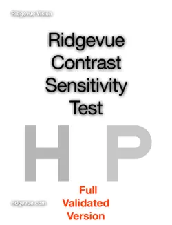 contrast sensitivity test book cover image