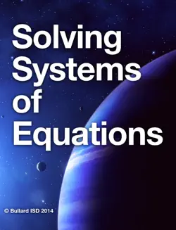 solving systems of equations book cover image