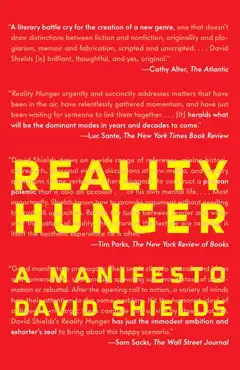 reality hunger book cover image