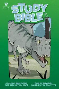 hcsb study bible for kids, dinosaur book cover image