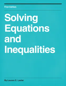 solving equations and inequalities book cover image