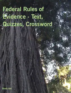 federal rules of evidence - text, quizzes, crossword book cover image