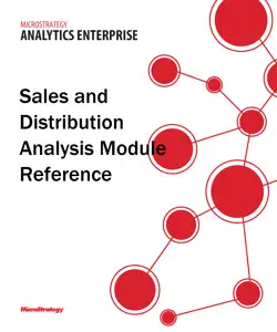 sales and distribution analysis module reference for microstrategy 9.5 book cover image