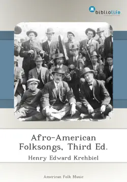 afro-american folksongs, third ed. book cover image