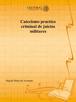 catecismo practico criminal de juicios militares imagen de la portada del libro