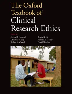 the oxford textbook of clinical research ethics book cover image