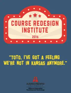 2016 course redesign institute book cover image