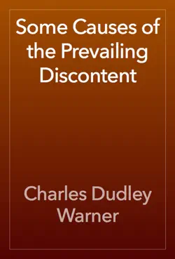 some causes of the prevailing discontent imagen de la portada del libro