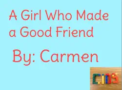 a girl who made a good friend book cover image