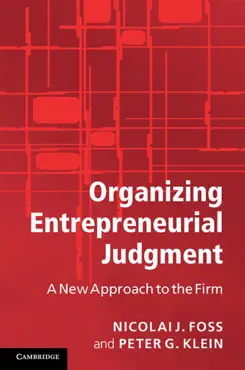 organizing entrepreneurial judgment book cover image