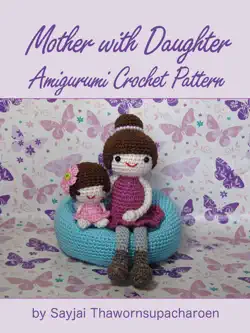 mother with daughter amigurumi crochet pattern book cover image