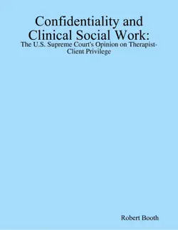 confidentiality and clinical social work book cover image