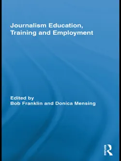 journalism education, training and employment book cover image
