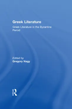 greek literature in the byzantine period book cover image