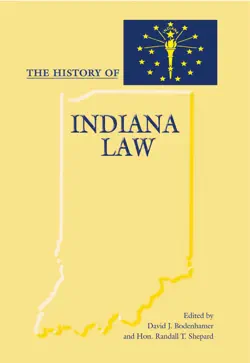 the history of indiana law book cover image