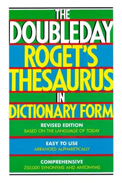 the doubleday roget's thesaurus in dictionary form book cover image