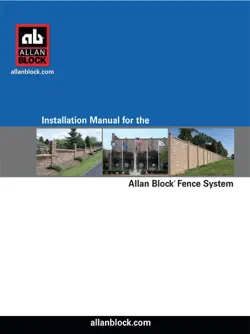 installation manual for allan block fence post and panel system book cover image