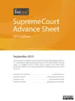 U.S. Supreme Court Advance Sheet September 2013 synopsis, comments