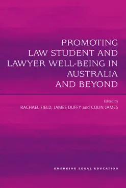 promoting law student and lawyer well-being in australia and beyond book cover image