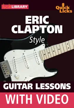 eric clapton style guitar lessons imagen de la portada del libro