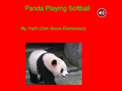 panda playing softball book cover image