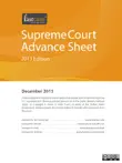 US Supreme Court Advance Sheet December 2013 synopsis, comments