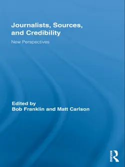 journalists, sources, and credibility book cover image