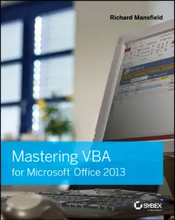 mastering vba for microsoft office 2013 book cover image